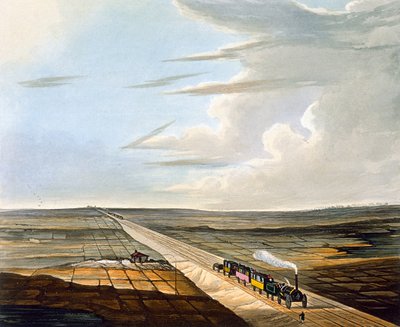 View of the Railway across Chat Moss, Plate 5 from 